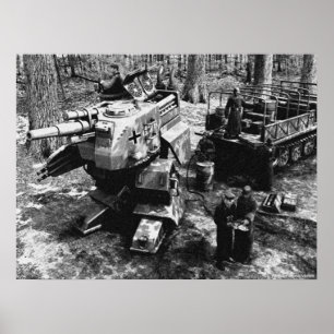 Affiche Panzer de ravitaillement B/W
