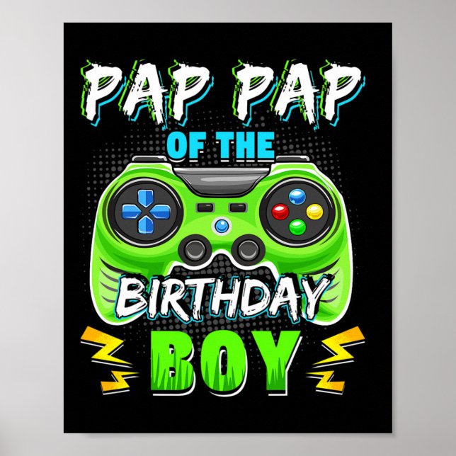 Affiche Pap Pap du garçon d'anniversaire correspondant vid (Devant)