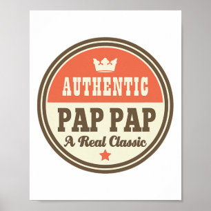 Affiche Pap Pap Grand-Père Pappap Fête des pères Tee