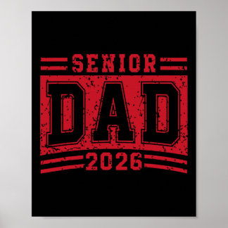Affiche Papa aîné 2026 Diplômé Fier Père Diplômé D