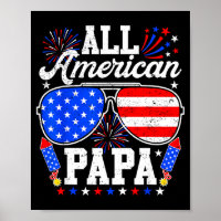Papa américain lunettes de soleil 4 juillet famill