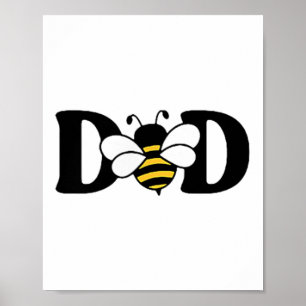Affiche Papa Bee mignonne apiculture 1er Anniversaire Corr