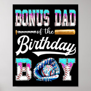 Affiche Papa bonus du garçon qui fête son anniversaire Bas