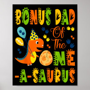 Affiche Papa bonus du premier anniversaire de l'un-a-sauru