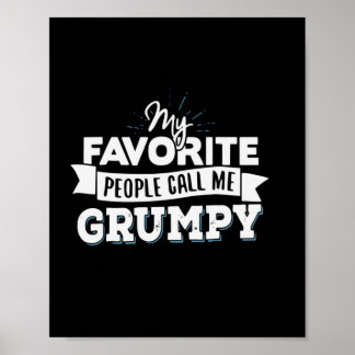 Affiche Papa Cadeau Mes Favoris Les Gens M'Appelent Grumpy