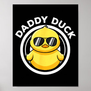 Affiche Papa Canard Papa J'aime Les Canards Amateur De Fam