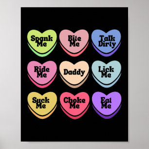 Affiche Papa Candy cœur vilain punis-moi humour adulte cou