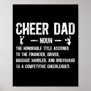 Affiche Papa cheer Définition Papa de cheerleading d'une c