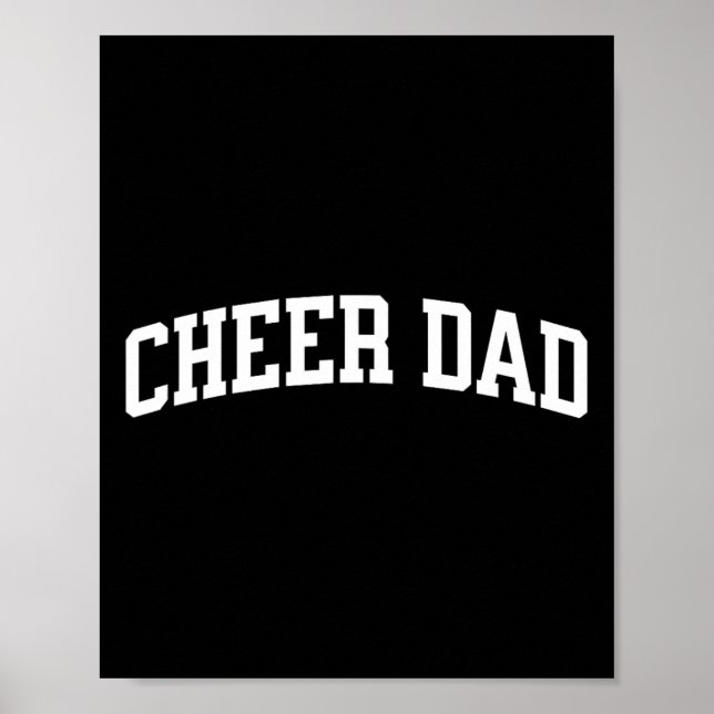 Affiche Papa cheerleader bleu royal _1  (Devant)