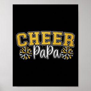 Affiche Papa cheerleader fier Mon cheerleader préféré m'ap