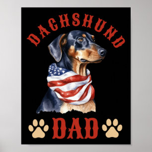 Affiche Papa Chien Fête des pères 4 juillet