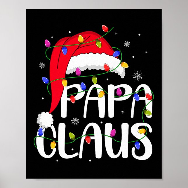 Affiche Papa Claus Christmas Family Matching Dad Daddy Xma (Devant)