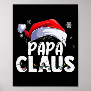Affiche Papa Claus Xmas Famille Correspondre Grand-mère Fu