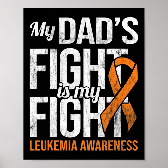 Affiche Papa combat Mon combat Lutte Leucémie Sensibilisat (Devant)