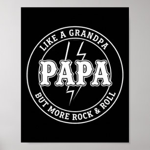 Affiche Papa comme un grand-père mais plus Rock & Roll