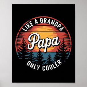 Affiche Papa Comme Un Grand-Père Seulement Glacière Drôle