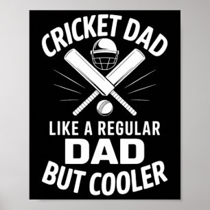 Affiche Papa Cricket Drôle Cricket 