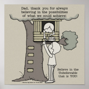 Affiche Papa croit aux possibilités