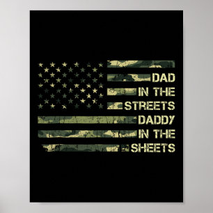 Affiche Papa dans les rues Papa dans les draps Fête des Pè