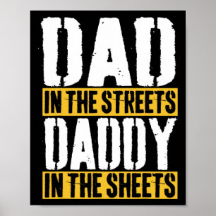Affiche Papa dans les rues, papa dans les draps Père&#; s