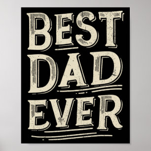 Affiche Papa De All Time De Fille Fils Anniversaire