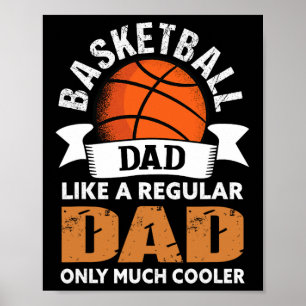 Affiche Papa de basket-ball - Fun Basketball Papa