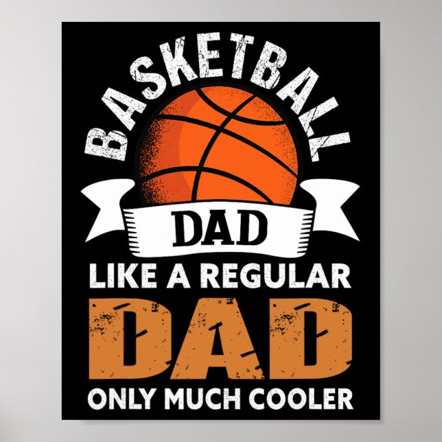 Affiche Papa de basket-ball - Fun Basketball Papa (Devant)