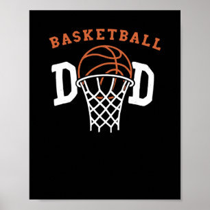 Affiche Papa de basket. Entraîneur de basket-ball
