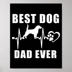 Affiche Papa de chien jamais pouls de chien de bichon paw