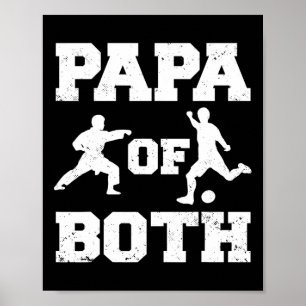 Affiche Papa De Funny Soccer Et Karate Papa