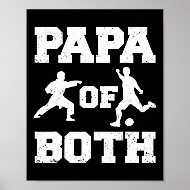 Affiche Papa De Funny Soccer Et Karate Papa (Devant)