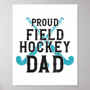 Affiche Papa de hockey sur gazon Fier Papa de hockey sur g