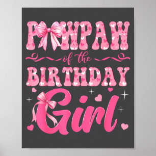 Affiche Papa de la famille de la fille d'anniversaire Nk C