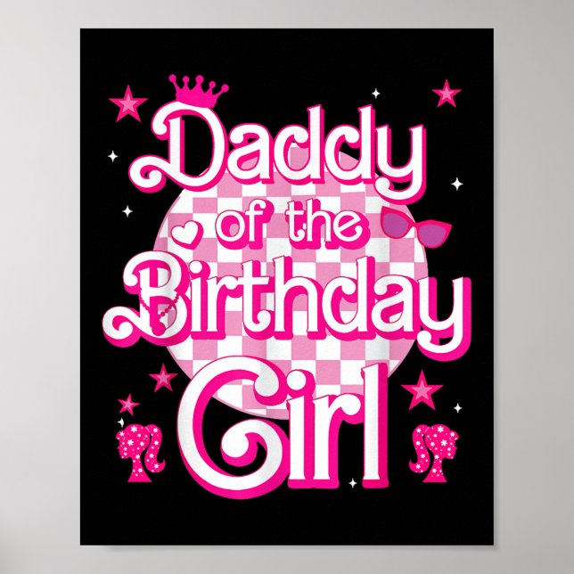 Affiche Papa De L'Anniversaire Fille Poupée Anniversaire F (Devant)