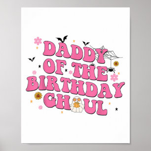 Affiche Papa De L'Anniversaire Ghoul Ghost Halloween Costu