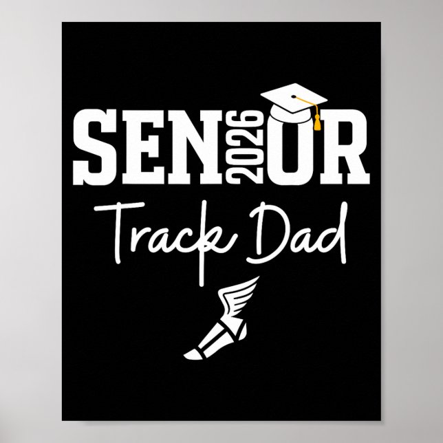 Affiche Papa de l'équipe d'athlétisme 2026 promotion 2026 (Devant)
