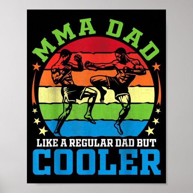 Affiche Papa de MMA comme un papa normal mais père plus co (Devant)