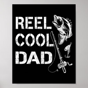 Affiche Papa de pêche super cool Cadeau de la fête des pèr