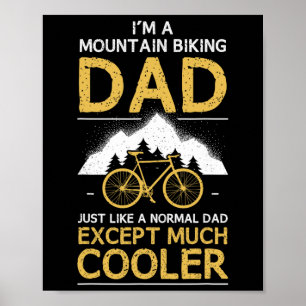 Affiche Papa de VTT Dad Mtb Vttiste Père Vélo