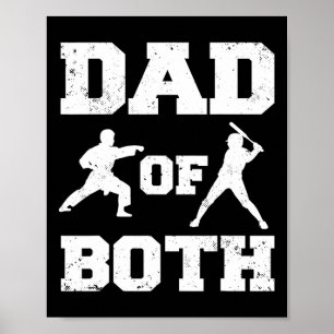 Affiche Papa Des Deux Funny Karate Vendre Papa