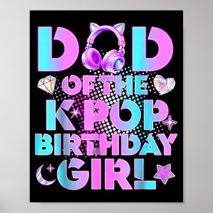 Affiche Papa des filles d'anniversaire K-Pop amateur de mu