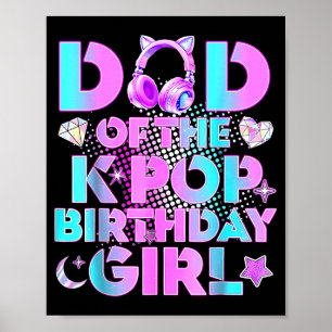 Affiche Papa des filles d'anniversaire K-Pop amateur de mu