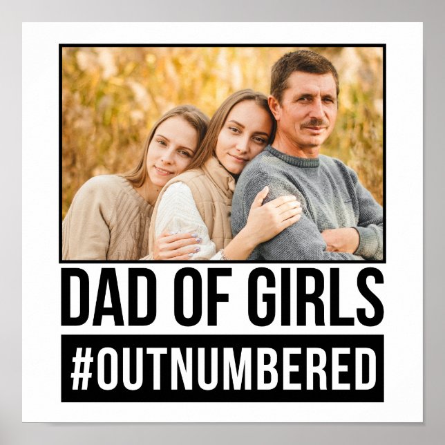 Affiche Papa des filles #Surnuméroté (Devant)