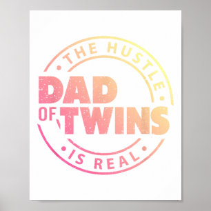 Affiche Papa Des Jumeaux Drôle Nouveau Papa À Être Fatigué