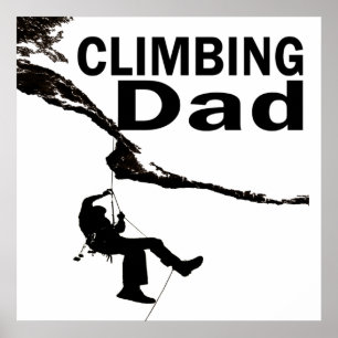 Affiche Papa d'escalade