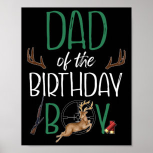 Affiche Papa d'homme du garçon d'anniversaire Grand un ann
