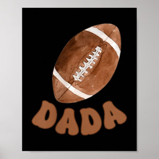 Affiche Papa du garçon de 1 an Footballeur Premier Anniver