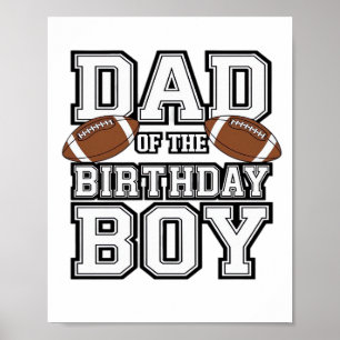 Affiche Papa du garçon de football amateur de la famille d