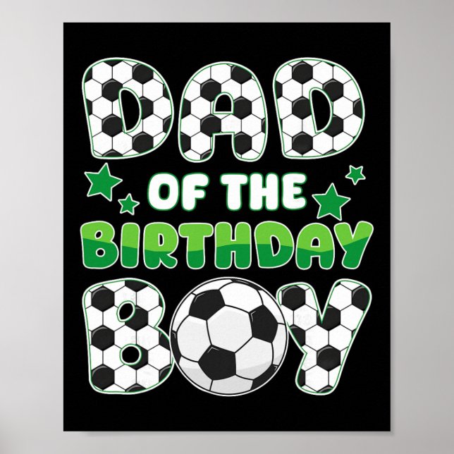 Affiche Papa du garçon qui fête son anniversaire Ensemble  (Devant)