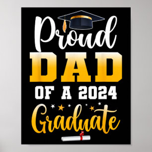Affiche Papa D'Un Cl De 2024 Diplômé Funny Senior Papa